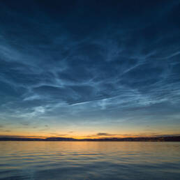 Noctilucent clouds over Oslo