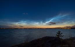 Noctilucent clouds over Oslo